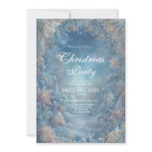 ゴールデンフロストウィンターフローラ結婚式招待状