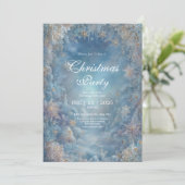 ゴールデンフロストウィンターフローラ結婚式招待状 招待状 (スタンド正面)