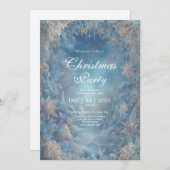 ゴールデンフロストウィンターフローラ結婚式招待状 招待状 (正面/裏面)