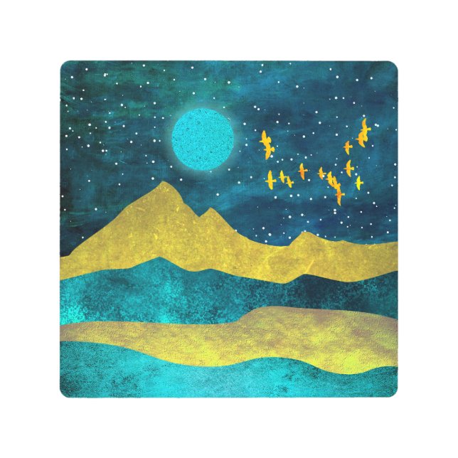 ゴールデンフロック メタルプリント (正面)