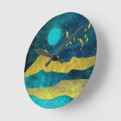 ゴールデンフロック ラウンド壁時計 (傾斜)