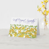 ゴールデンフローラの共感書 カード (黄色い花)