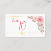 ゴールデンフローラウォーター結婚カラー プレイスカード (裏面)