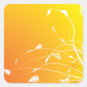 ゴールデンフローラクラシックラウンドステッカー スクエアシール (正面)