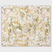 ゴールデンフローラデザイン ラッピングペーパー (フラット)