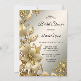 ゴールデンフローラブライダルシャワー 招待状