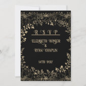 ゴールデンフローラブラックエレガント セーブザデート (正面)