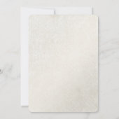 ゴールデンフローラミニマル結婚式招待状 招待状 (裏面)