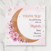 ゴールデンフローラムーンサンキューユーメッセージカード フェイバータグ (正面)