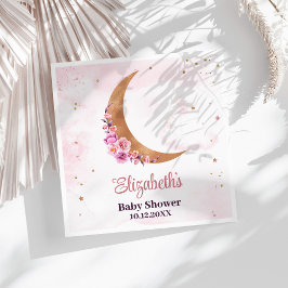 ゴールデンフローラムーンベビーシャワー スタンダードランチョンナプキン