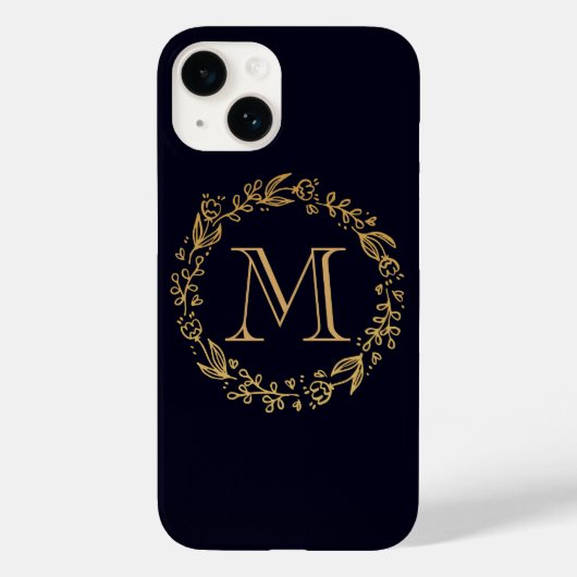 ゴールデンフローラモノグラム Case-Mate iPhoneケース (裏面)