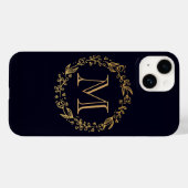 ゴールデンフローラモノグラム Case-Mate iPhoneケース (裏面 (横))