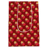 ゴールデンフローララグジュアリー：辰年ウサギ ミディアムペーパーバッグ (裏面)