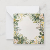 ゴールデンフローラリースとレモンアクセント ノートカード (正面)