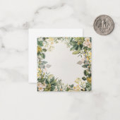 ゴールデンフローラリースとレモンアクセント ノートカード (正面/裏面インサイチュ)