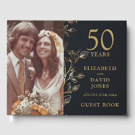 ゴールデンフローラルフォト結婚50周年記念 ゲストブック