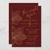 ゴールデンフローラ冬招待状 招待状 (正面/裏面)