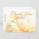 ゴールデンフローラ悔やみや弔慰葬儀サンキュー ポストカード (正面/裏面)