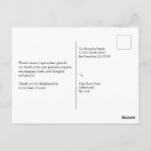 ゴールデンフローラ悔やみや弔慰葬儀サンキュー ポストカード (裏面)