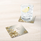 ゴールデンフローラ紙コースター スクエアペーパーコースター (インサイチュ)