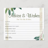 ゴールデンフローラ結婚のアドバイスウィッシュカード (正面)