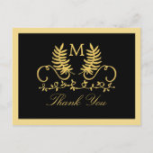 ゴールデンフローラ結婚エンブレムありがとう ポストカード (正面)