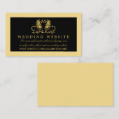 ゴールデンフローラ結婚エンブレムのウェブサイト エンクロージャーカード (正面/裏面)