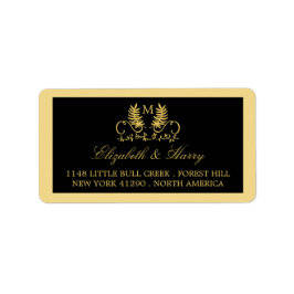 ゴールデンフローラ結婚エンブレム ラベル