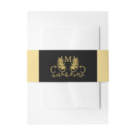 ゴールデンフローラ結婚エンブレム 招待状ベリーバンド