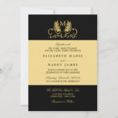 ゴールデンフローラ結婚エンブレム 招待状 (正面)