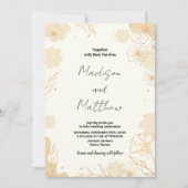 ゴールデンフローラ結婚式招待状 招待状 (正面)