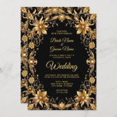 ゴールデンフローラ結婚式招待状 招待状