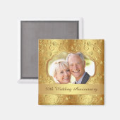 ゴールデンフローラ結婚50周年記念写真 マグネット (正面/裏面)