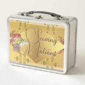 ゴールデンフローラ裁縫ウンズメタルランチボックス メタルランチボックス (正面)