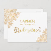 ゴールデンフローラ装飾花嫁 ポストカード (正面/裏面)