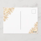 ゴールデンフローラ装飾花嫁 ポストカード (裏面)