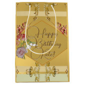 ゴールデンフローラ誕生日抱き枕 ミディアムペーパーバッグ (正面)