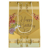 ゴールデンフローラ誕生日抱き枕 ミディアムペーパーバッグ (裏面)