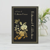 ゴールデンフローラ退職パーティの招待状 招待状 (スタンド正面)