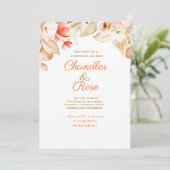 ゴールデンフローラ配置結婚式招待状 招待状 (スタンド正面)