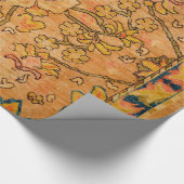 ゴールデンフローラ金ゴールドイエローグリーン  ラッピングペーパー (角)