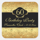 ゴールデンフローラ60thバースデーパーティー スクエアシール (正面)