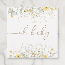ゴールデンフローラ |ワイルドフラワーOhベビーメッセージカード フェイバータグ
