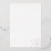 ゴールデンフローレ結婚レガントデザイン 箔招待状 (裏面)