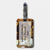 ゴールデンブッダ京都日本抽象芸術印象主義 ラゲッジタグ (裏面縦)