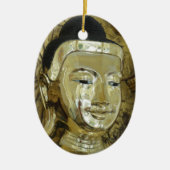 ゴールデンブッダ感動的像愛 セラミックオーナメント (正面)