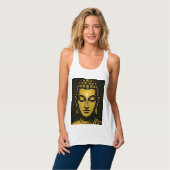 ゴールデンブッダTシャツ | スピリチュアル覚醒 タンクトップ (正面フル)