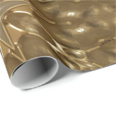 ゴールデンブラウンスターズ鏡パタエレガントーン ラッピングペーパー (ロールコーナー)