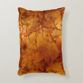 ゴールデンブラウン割れた質感 アクセントクッション (正面(垂直))