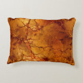 ゴールデンブラウン割れた質感 アクセントクッション (裏面)
